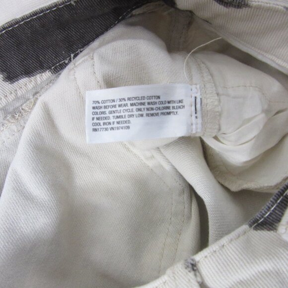 Wild Fable Denim High Rise Brown Cow Print Wide Leg Cream Indie Size Large NWT - Picture 3 of 9